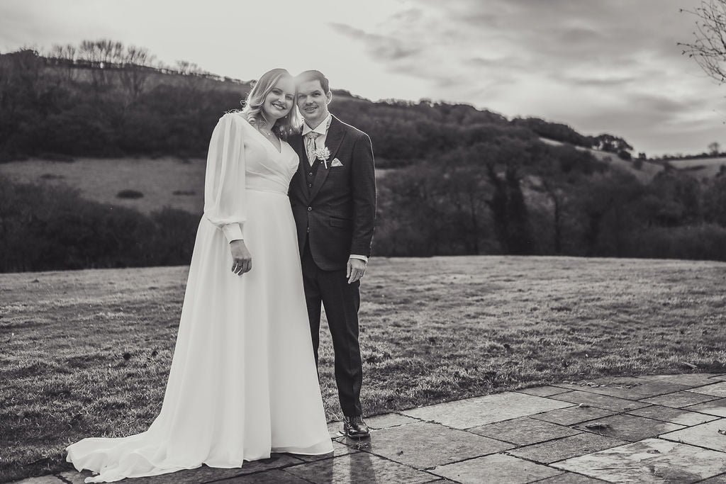 Bride and Groom, Thomas Hare Wedding Photographer Cornwall