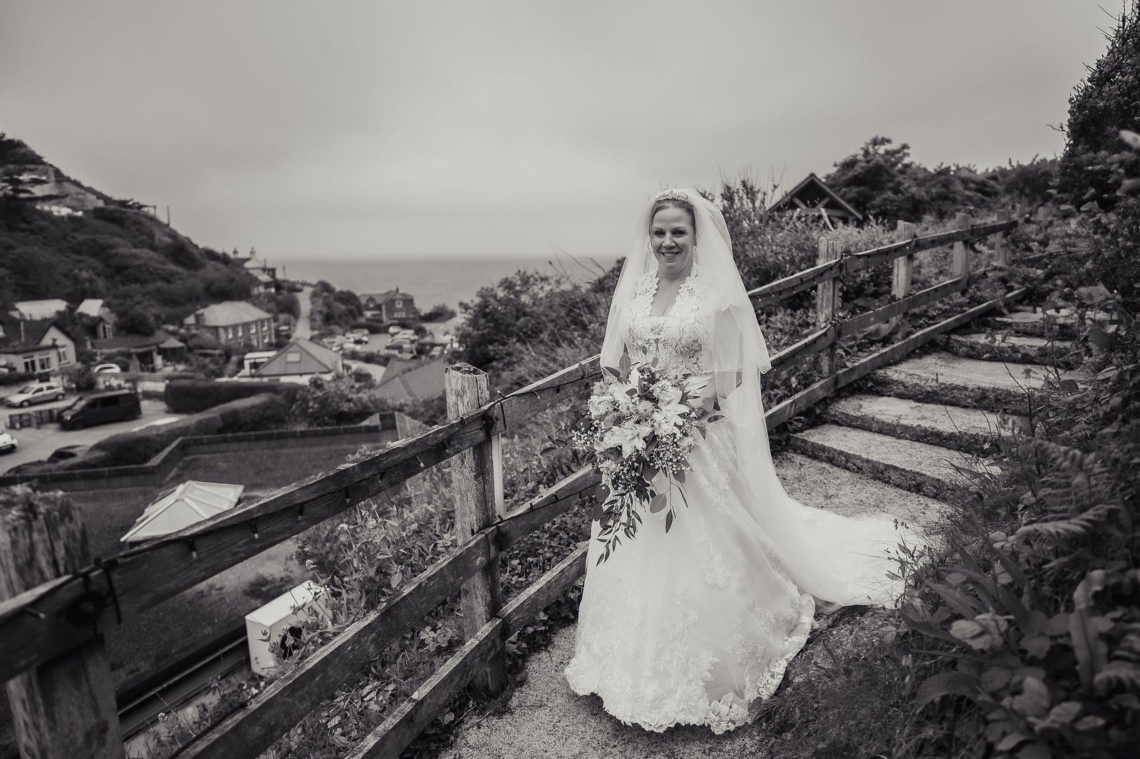 Black and white Bride